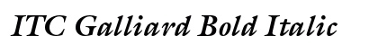 ITC Galliard Bold Italic Preview