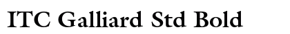 ITC Galliard Std Bold preview