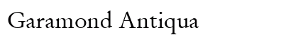 Garamond Antiqua Font