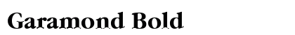 Garamond Bold Font