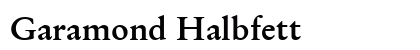 Garamond Halbfett Font