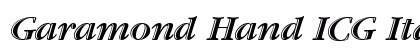 Garamond Hand ICG Italic Preview