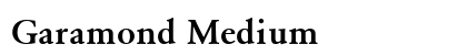 Garamond Medium Font