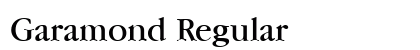 Garamond Regular Font