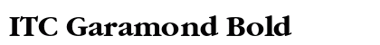 ITC Garamond Bold preview