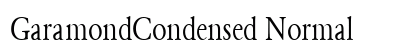 GaramondCondensed Normal preview