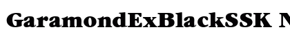 GaramondExBlackSSK Normal preview