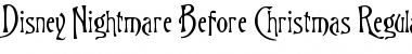 Disney Nightmare Before Christmas Regular Font