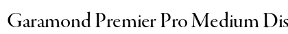 Garamond Premier Pro Medium Display Preview