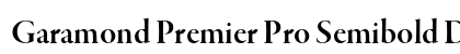Garamond Premier Pro Semibold Display Preview