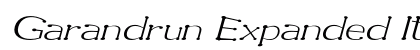 Garandrun Expanded Italic Preview