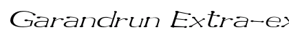 Garandrun Extra-expanded Italic Preview