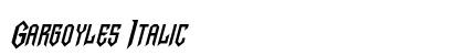 Gargoyles Italic preview