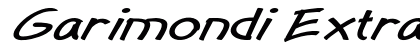 Garimondi Extra-expanded Italic Preview