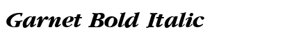 Garnet Bold Italic Preview