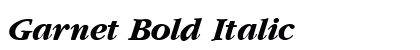Garnet Bold Italic Preview