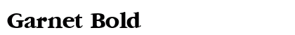Garnet Bold preview