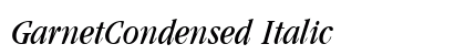 GarnetCondensed Italic preview