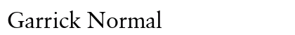 Garrick Normal preview