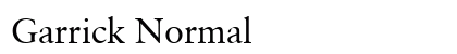 Garrick Normal preview