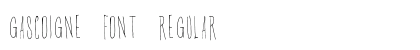 Gascoigne Font Regular preview