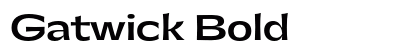 Gatwick Bold preview