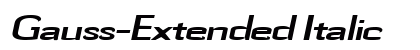 Gauss-Extended Italic Preview