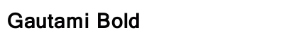 Gautami Bold preview