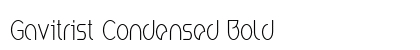 Gavitrist Condensed Bold Preview
