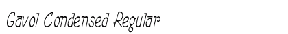 Gavol Condensed Regular Preview