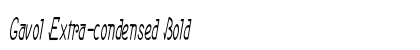 Gavol Extra-condensed Bold Preview