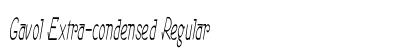 Gavol Extra-condensed Regular Preview