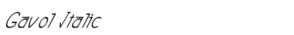 Gavol Italic Preview