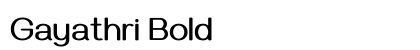 Gayathri Bold preview