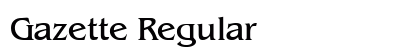 Gazette Regular preview