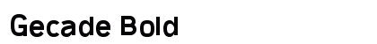 Gecade Bold preview