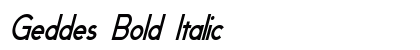 Geddes Bold Italic Preview