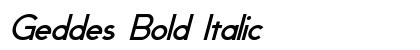 Geddes Bold Italic Preview