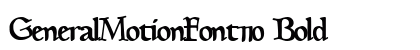 GeneralMotionFont110 Bold preview