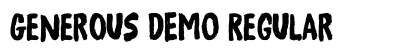 Generous DEMO Regular preview