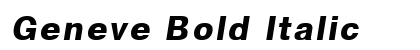 Geneve Bold Italic Preview