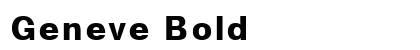 Geneve Bold preview