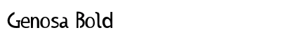 Genosa Bold preview