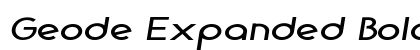 Geode Expanded Bold Preview