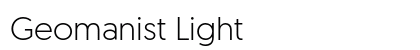 Geomanist Light Preview