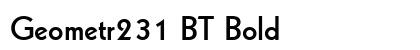 Geometr231 BT Bold preview