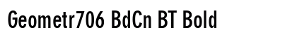 Geometr706 BdCn BT Bold preview