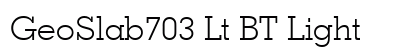 GeoSlab703 Lt BT Light Preview