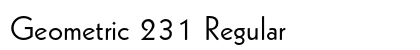 Geometric 231 Regular Preview