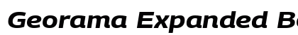 Georama Expanded Bold Italic Preview